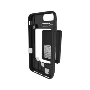 Coque Charge Sans Fil Qi 3e Génération Pour IPhone 7 Plus / 6S Plus / 6 Plus 5.5" - ANGELIOX Protection Antichoc Noire Avec Port Charge Intégré