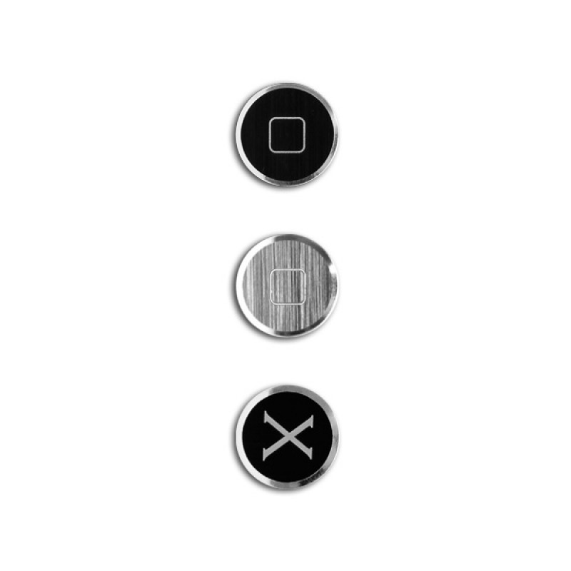 Bouton Home pour iPhone et iPad - Alloy X Home Black Grey