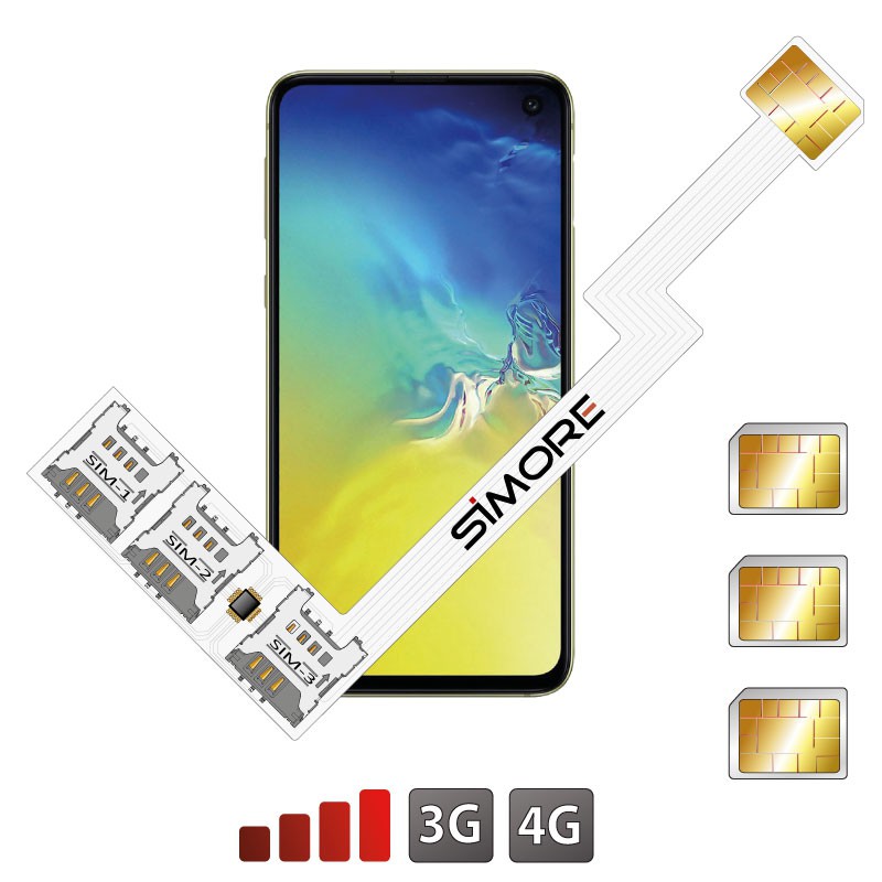 Galaxy S10e Adaptateur Triple Dual SIM Android pour Samsung Galaxy S10e