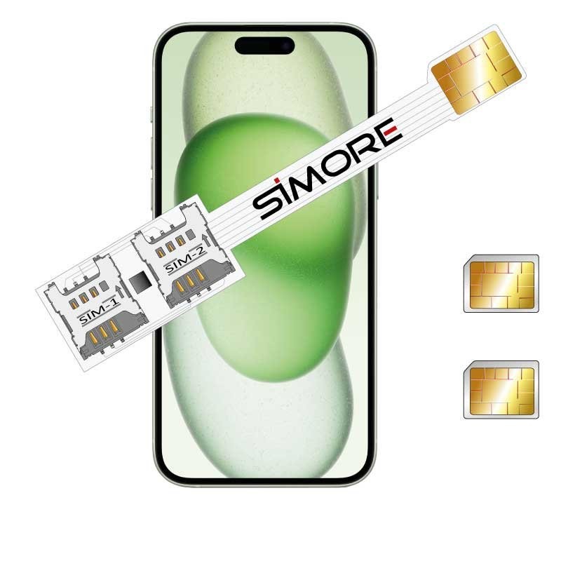 iPhone 15 Plus Double carte SIM adaptateur SIMore Speed Xi-Twin-15-Plus