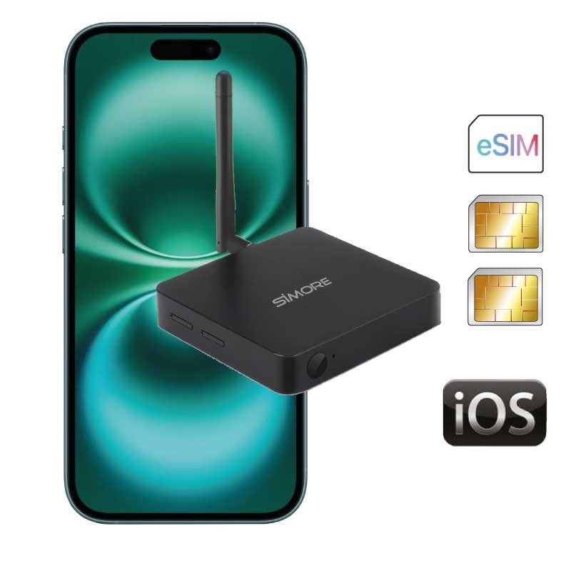 iPhone double sim actif adaptateur routeur 4G WiFi adaptateur DualSIM@home-3