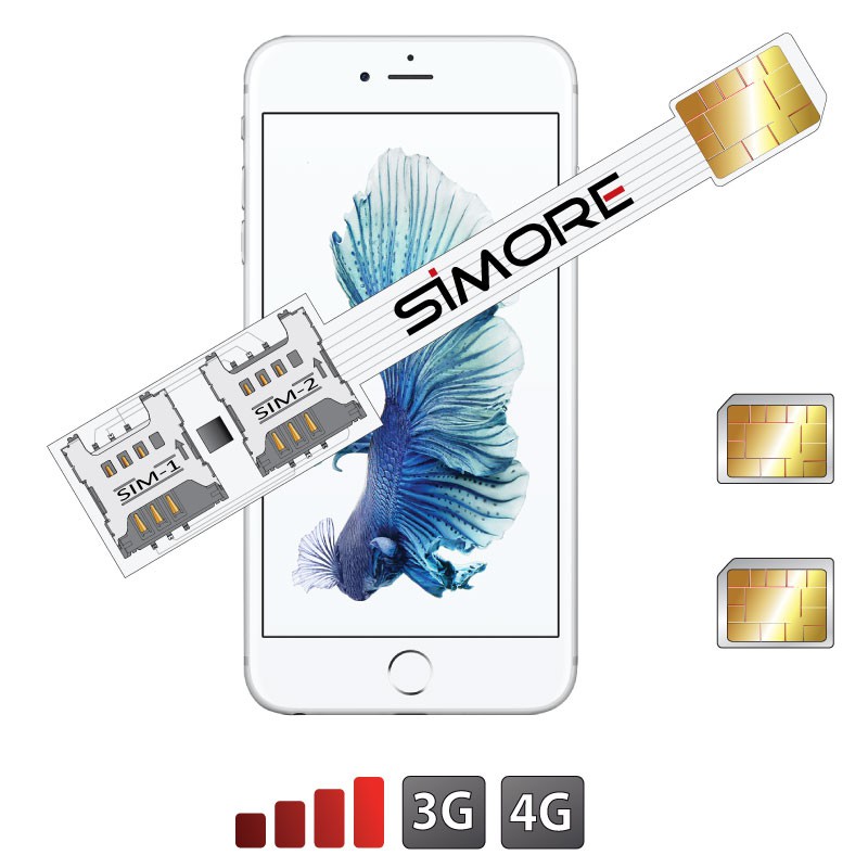 iPhone 6S Double SIM adaptateur Speed X-Twin 6S pour iPhone 6S