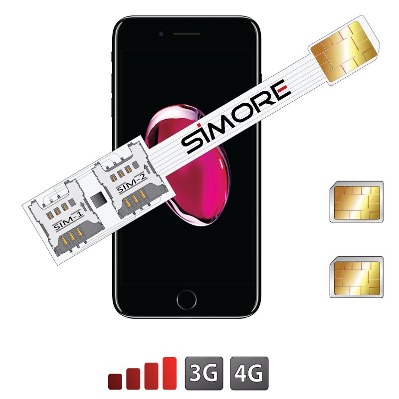iPhone 7 Plus Adaptateur Double SIM Speed X-Twin 7 Plus pour iPhone 7 Plus
