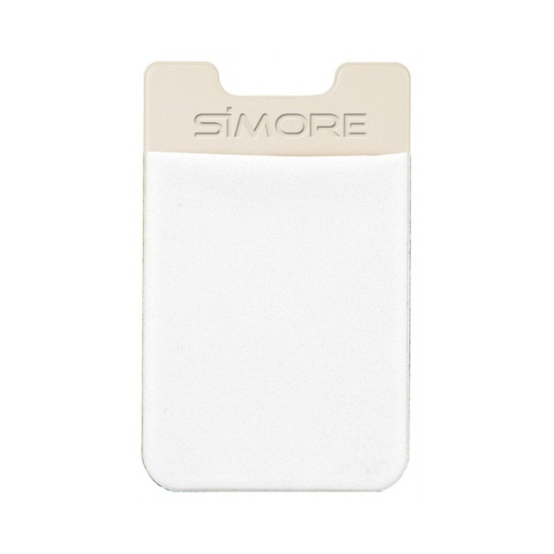 Pochette adhésive SIMore White pour téléphones mobiles