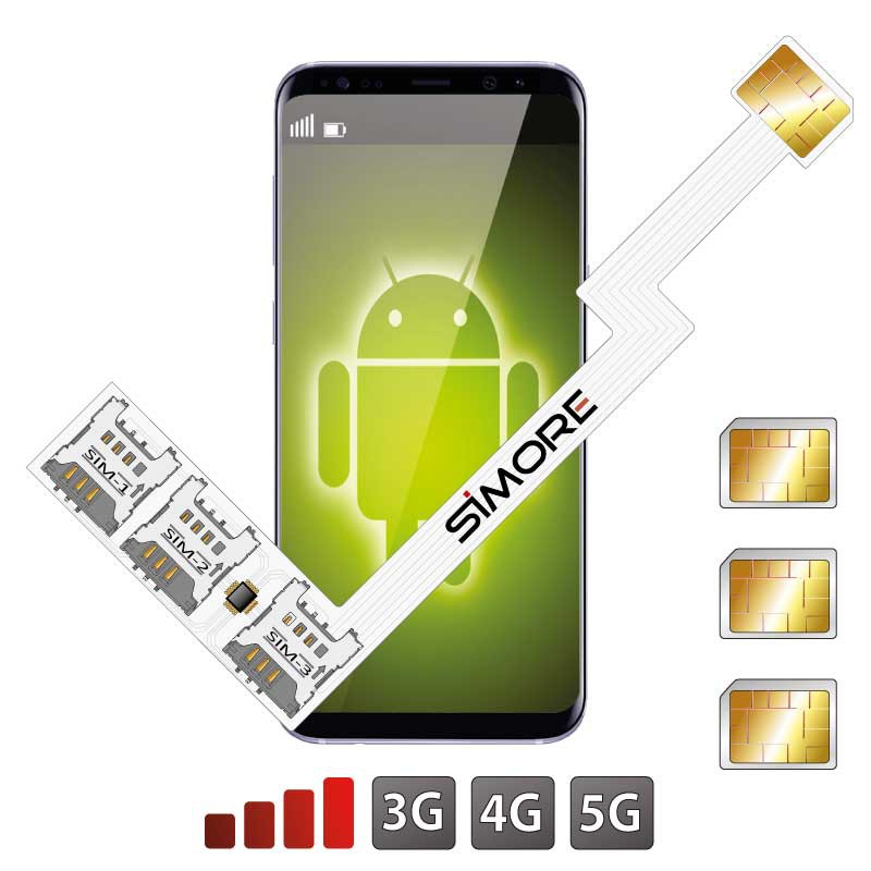 Triple SIM Android adaptateur Nano