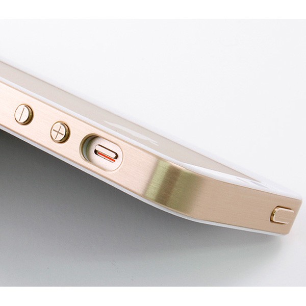 Etui de protection pour iPhone SE, 5 et 5S - Bumper aluminium Alloy X Mono Gold