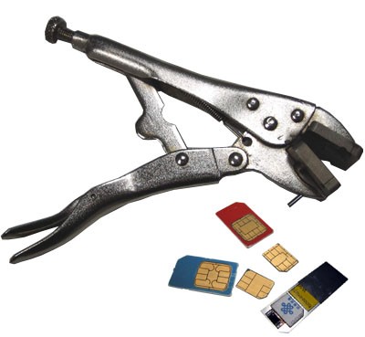 Pince à decouper les SIM pour adaptateur de double carte SIM