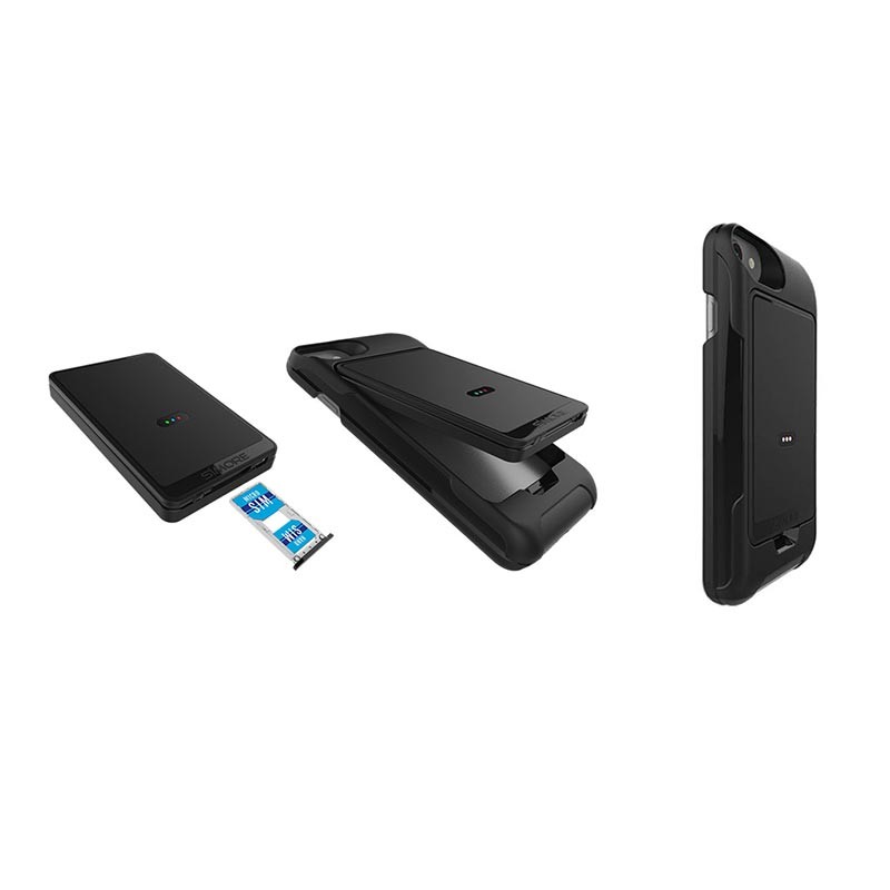 E-Clips Box Triple carte SIM adaptateur Bluetooth et hotspot routeur MiFi wifi sans fil