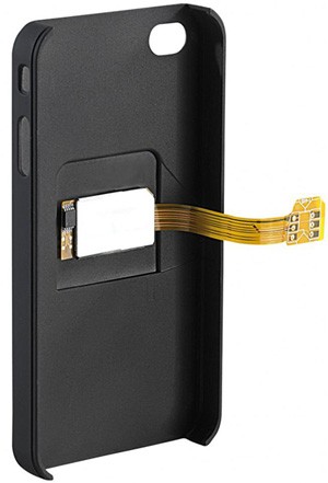 Coque de protection Dual SIM pour iPhone 4 et 4S