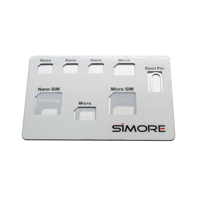 Porte cartes SIM format carte de crédit SIMore