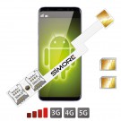 Double SIM Android Adaptateur Speed ZX-Twin Nano SIM 