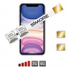 Double SIM iPhone 11 adaptateur SIMore Speed Xi-Twin 11