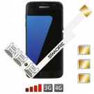 Galaxy S7 Adaptateur Triple Double SIM Android pour Samsung Galaxy S7