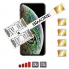 iPhone XS Max quadruple Multi double SIM adaptateur Speed X-Four XS Max pour iPhone XS Max