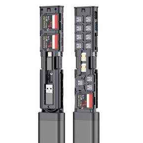 Lot De 9 Boîtes De Rangement Pliables Pour Cartes SD Et Mini SD - Transparent 52x42x8 Mm - Protection Anti-Perte
