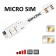 WX-Twin Micro SIM Adaptateur double carte SIM pour smartphones micro sim