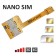 Adaptateur Triple Double SIM pour smartphone Nano SIM