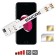 WX-Twin 7 Plus Coque adaptateur dual SIM pour iPhone 7 Plus