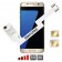 ZX-Twin Galaxy S7 Edge Adaptateur double carte SIM 4G pour Samsung Galaxy S7 Edge