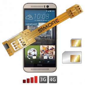 X Twin One M9 Dual Sim Card Adapter For Htc One M9 Simore Com