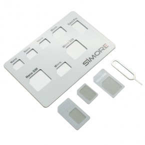 Credit Card Size Sim Holder For Micro Nano Mini Sim And Sim