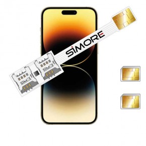 Decepción Delicioso Soleado iPhone 14 Pro Max Dual SIM Adapter Speed Xi-Twin 14 Pro Max - DualSIM card  - 5G 4G LTE 3G compatible | SIMORE.com