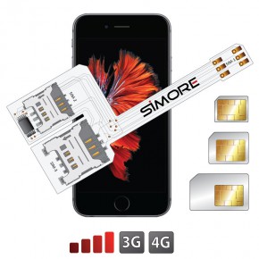 Wx Triple 6s Plus Triple Dual Sim Case Adapter For Iphone 6s Plus 4g 3g Compatible Simore Com