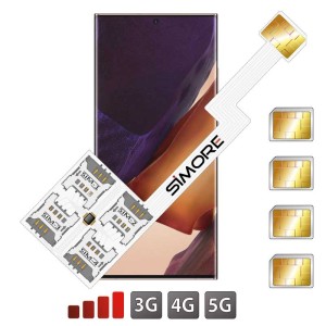 Speed ZX-Four Galaxy Note20 Ultra Quadruple Dual SIM card adapter