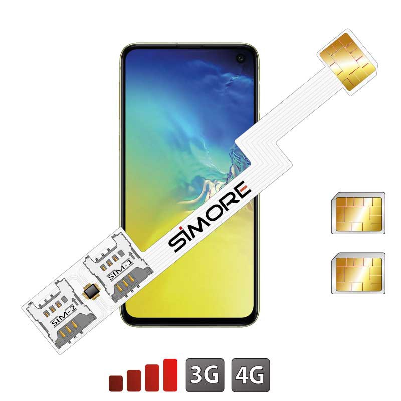 Galaxy S10e Dual SIM adapter Android SIMore