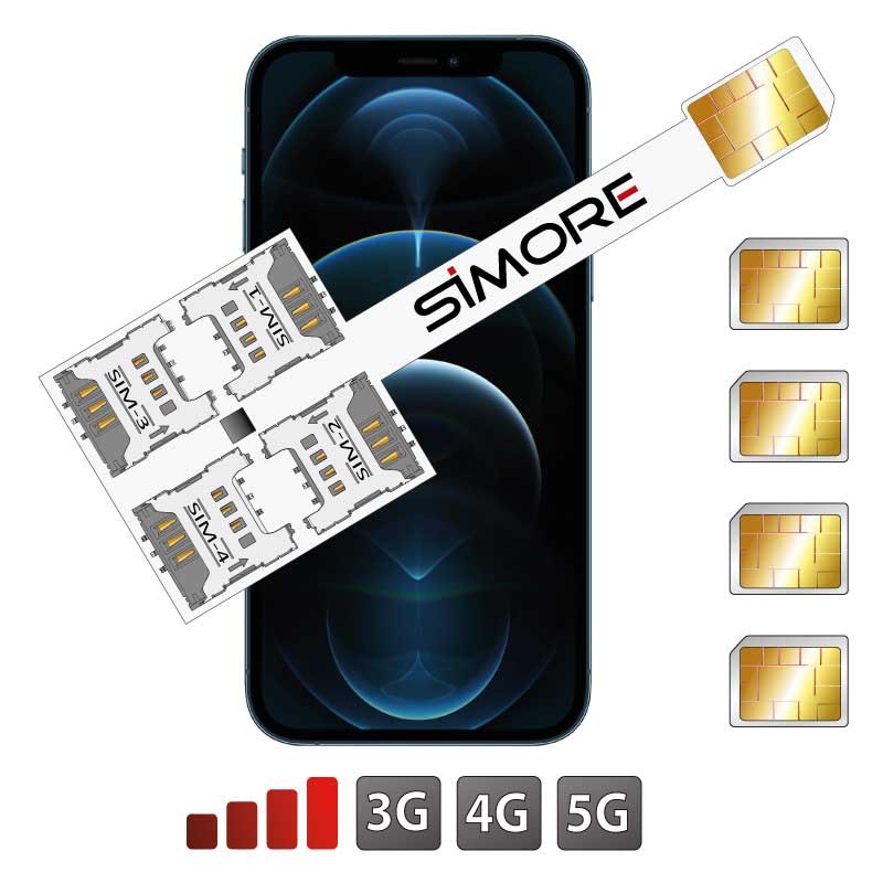 iPhone 12 Pro Quadruple SIM Cards Adapter 