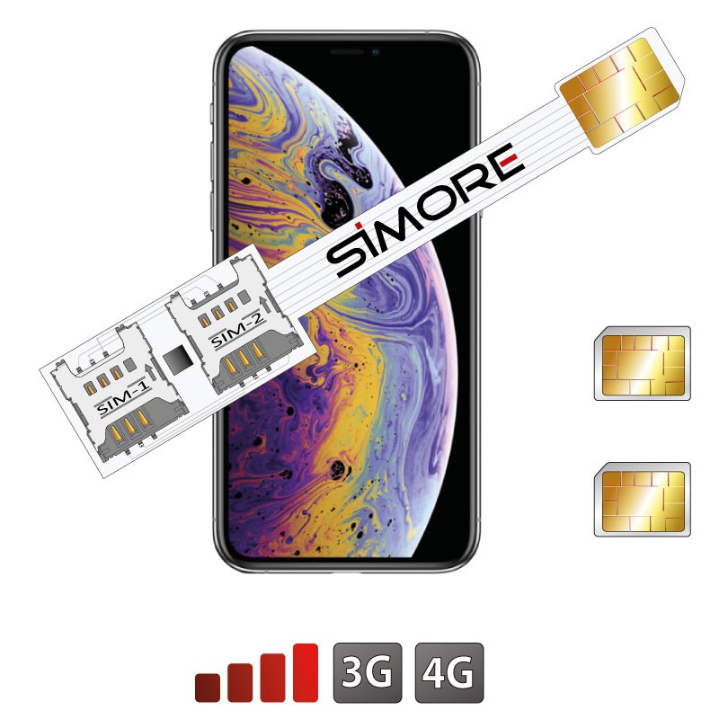 iPhone XS Dual SIM adapter case Speed X-Twin XS for iPhone XS