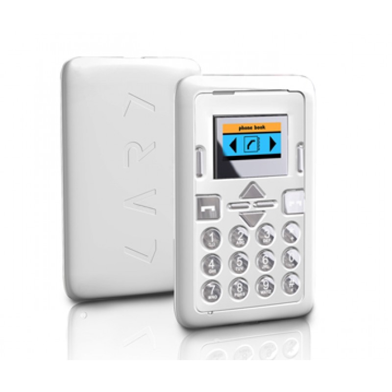 Mini Phone White - Mini cell phone credit card sized
