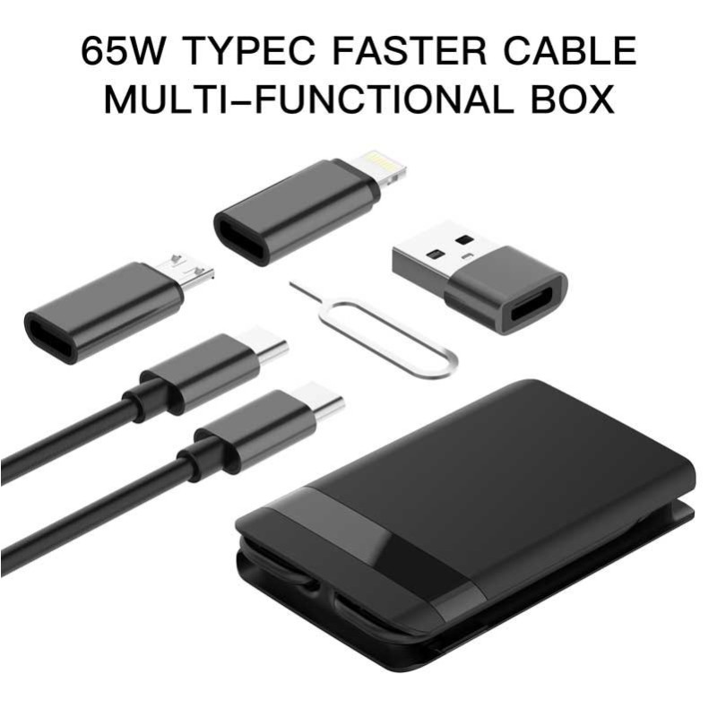 Multi-function wireless charger - Micro SD/TF memory card reader - USB-C cable