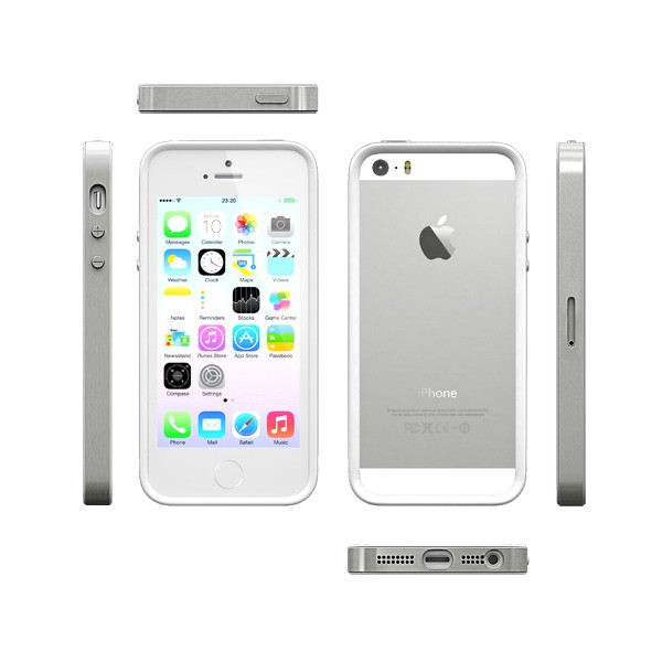 Alloy X Mono Silver - iPhone SE, 5 and 5S protective bumper