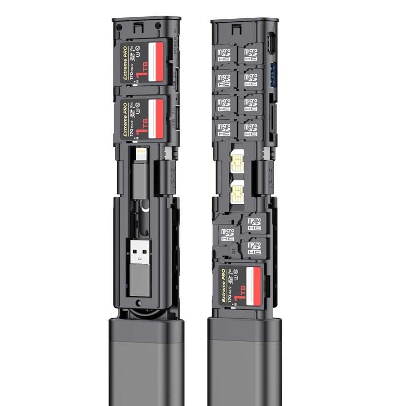 Nano SIM card holder, SD cards and Micro SD/TF cards holder