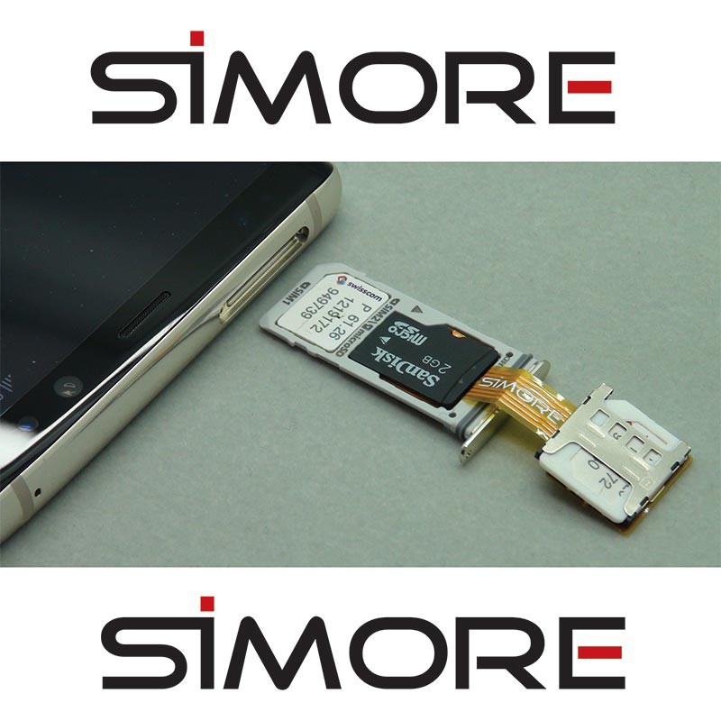 Dual SIM and SD Card simultaneously active - SImore X-Extender