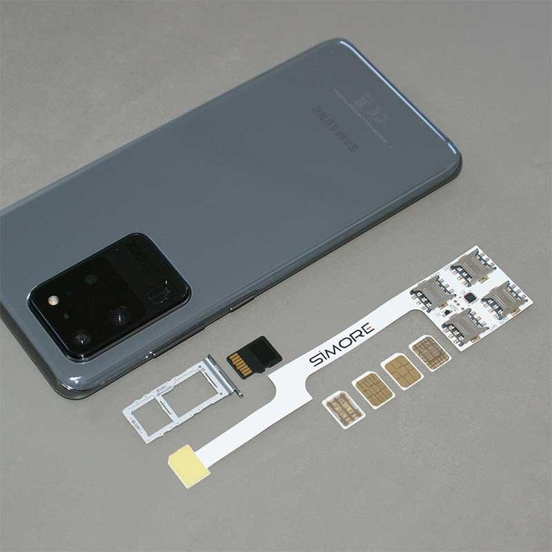Galaxy S20 Ultra Multi DUAL SIM Quadruple adapter Android for Galaxy S20 Ultra
