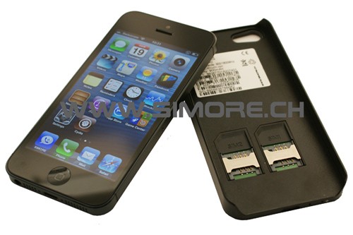 TripleBlue Case 5 Adapter triple dual SIM active case for iPhone 5