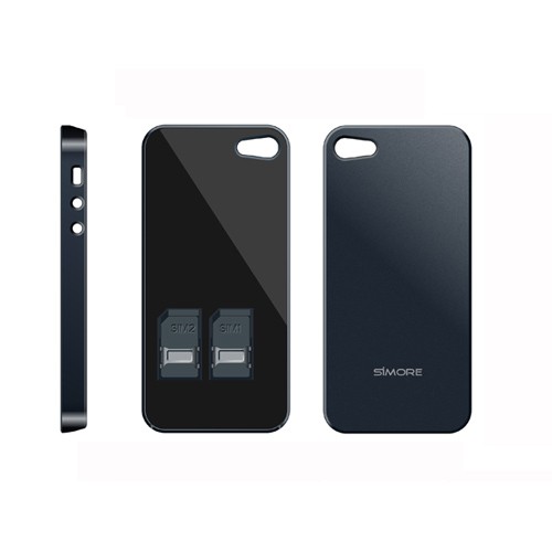 Case triple dual SIM Bluetooth adapter for iPhone 5