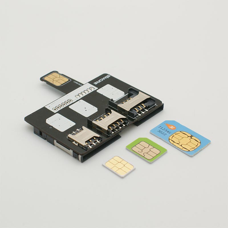 Multi 4sim Iphone Multi Sim Extension Adapter Nano Sim Micro Sim Mini Sim Ic Card Formats Simore Com