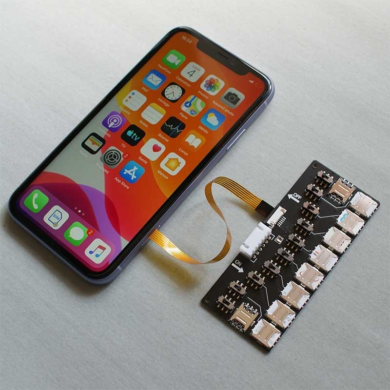 Multi SIM reader and activation tool for iPhone