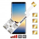 Galaxy Note 8 Quadruple Dual SIM card adapter Android for Samsung Galaxy Note 8