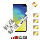 Galaxy S10e Quadruple Dual SIM card adapter Android for Samsung Galaxy S10e