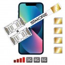 iPhone 13 Mini Multi Dual SIM cards adapter SIMore Speed X-Four 13 Mini
