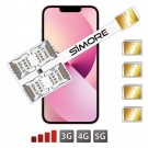 iPhone 13 Multi SIM Dual adapter SIMore Speed X-Four 13