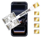 iPhone 17 Pro Max Multiple Dual SIM adapter to use 4 physical SIM cards in the iPhone 17 Pro Max