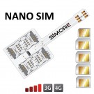 5 SIM cards Multi Dual SIM adapter for Nano SIM mobile phones - WX-Five Nano SIM