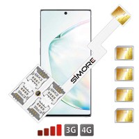 Speed ZX-Four Galaxy Note 10+ Quadruple Dual SIM card adapter 