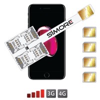 iPhone 7 Plus Dual SIM Quadruple Adapter Speed X-Four 7 Plus