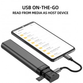 TF Memory Micro SD card reader charging cable lightning USB-C Micro USB storage box phone holder